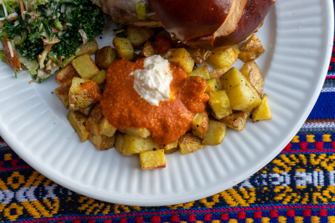 Patatas Bravas with Romesco