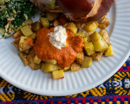 Patatas Bravas with Romesco